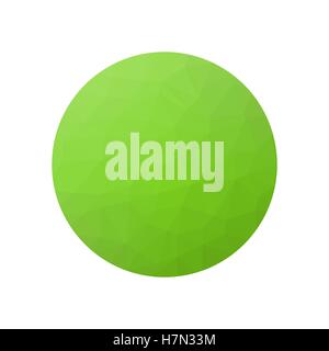 Green low poly-sphere Illustration de Vecteur