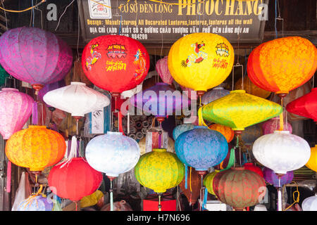 Lantern shop à Hoi An, Vietnam Banque D'Images