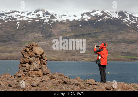 'Svalbarðsstrandarhreppur l'Islande Banque D'Images