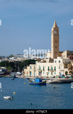 Malte, Marsaskala. Banque D'Images