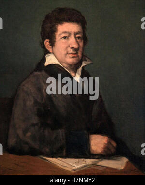 Portrait du poète Moratin par Francisco de Goya 1746-1828 Retrato del poeta Moratín Banque D'Images