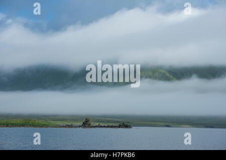 Alaska, archipel des Aléoutiennes, l'île Attu. Le point le plus à l'ouest des États-Unis. Banque D'Images