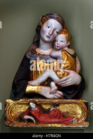 La Vierge et l'enfant après Lorenzo Ghiberti Florence Italie italien du 15e siècle Banque D'Images