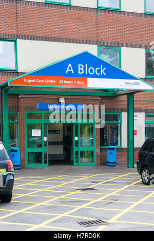 Entrée de l'hôpital Queen Mary, Sidcup. Banque D'Images