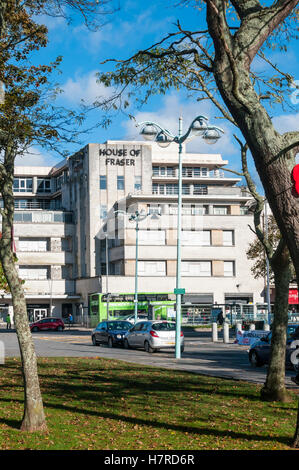 House of Fraser magasin sur Royal Parade, Plymouth. Magasin Dingles initialement conçu par Thomas Tait. Banque D'Images