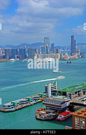 Harbour sur l'île de Hong Kong Chine Banque D'Images