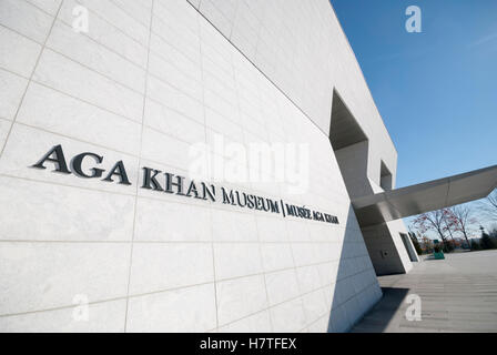 L'extérieur de l'Aga Khan Museum, un musée d'art islamique de l'Iran, l'art et la culture musulmane à Toronto, Ontario Banque D'Images