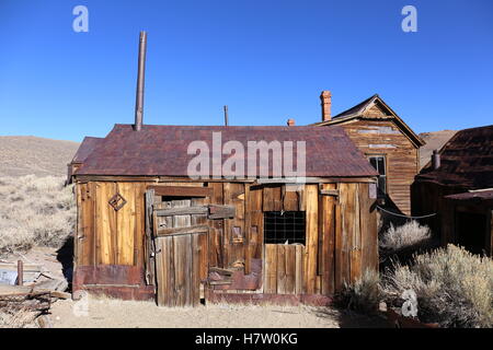 Vieille maison à Bodie State Historic Park, Californie, l'Amérique Banque D'Images