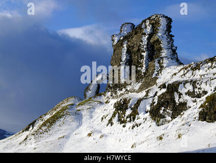 Castell Dinas Bran, Château, Llangollen, pays de Galles du Nord, Banque D'Images