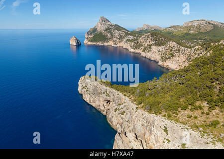 Le Cap Formentor au nord de Majorque, l'une des plus belles îles de l'Espagne. Du cap offre une belle vue sur le Banque D'Images