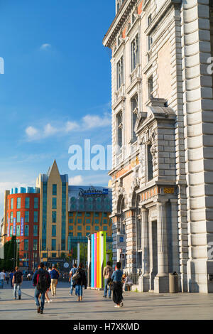 La gare centrale d'Anvers, Anvers, Flandre orientale, Belgique Banque D'Images