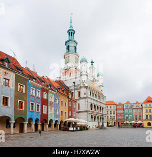 Place du vieux marché à Poznan, Pologne Banque D'Images