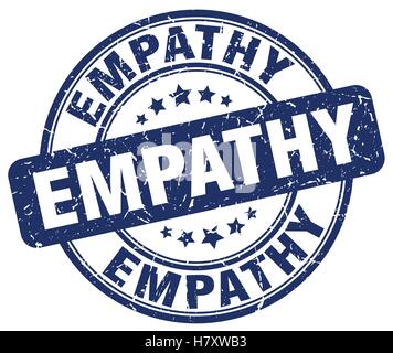 L'empathie grunge stamp bleu Illustration de Vecteur