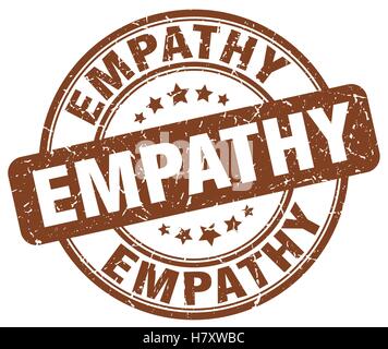 L'empathie brown grunge stamp Illustration de Vecteur