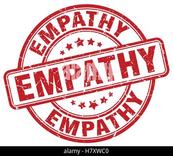 L'empathie grunge stamp rouge Illustration de Vecteur