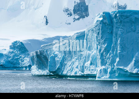 Paysage de glace de l'Antarctique l'Antarctique ; Banque D'Images