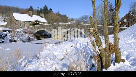 Panorama, Ysbyty Ifan en hiver Banque D'Images