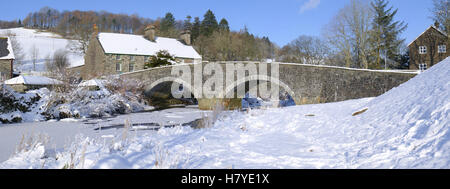 Panorama, Ysbyty Ifan en hiver Banque D'Images