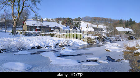 Panorama, Ysbyty Ifan en hiver Banque D'Images