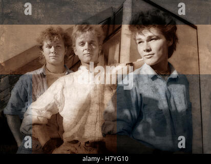 A-HA, Oslo Grand Hotel 1985 Banque D'Images