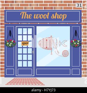 Création de boutique de laine Illustration de Vecteur