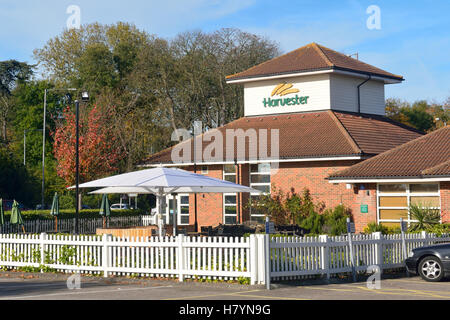 Restaurant Harvester un budget établissement de restauration à Bedford, Bedfordshire, Angleterre Banque D'Images