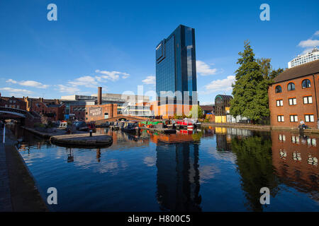 Bassin de Gas Street Birmingham, Angleterre Banque D'Images