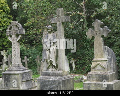 Le Cimetière de Highgate, Londres Banque D'Images