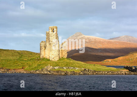 Château d'ardvreck, loch assynt, Sutherland, Scotland, united kingdom Banque D'Images