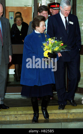 La PRINCESSE ANNE 18 Janvier 2000 Banque D'Images