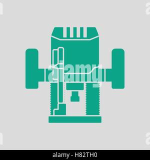 Fraise piston icône. Avec fond gris vert. Vector illustration. Illustration de Vecteur