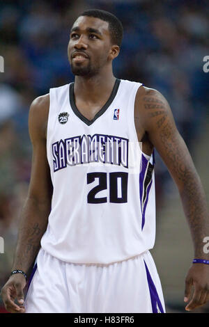 27 novembre 2009 ; Sacramento, CALIFORNIE, États-Unis; L'attaquant des Sacramento Kings Donte Greene (20 ans) lors du troisième quart-temps contre les nets du New Jersey à l'ARCO Arena. Sacramento bat le New Jersey 109-96. Banque D'Images