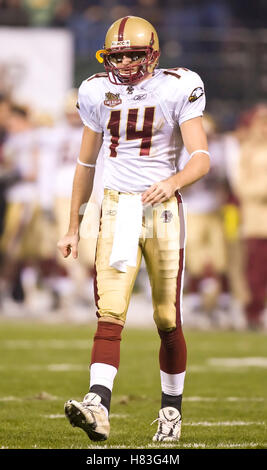 Dec 26, 2009 ; San Francisco, CA, USA, Boston College eagles wide receiver billy flutie (14) au cours du deuxième trimestre par rapport à la californie du sud de Troie dans le bol d'émeraude 2009 chez at&t park. usc défait bc 24-13. Banque D'Images