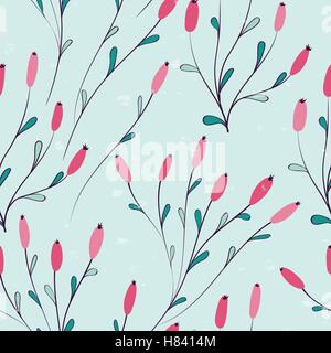 Motif fleurs d'hiver Illustration de Vecteur