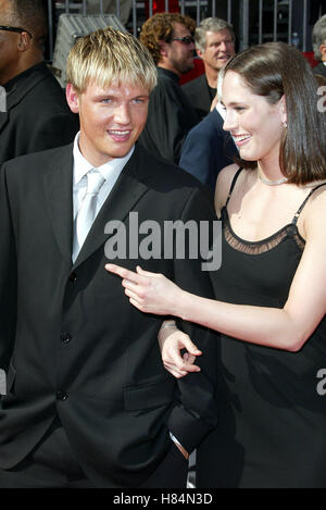 NICK CARTER & SUE BIRD 10ÈME ESPY awards arrivants KODAK THEATRE HOLLYWOOD LOS ANGELES USA 10 Juillet 2002 Banque D'Images