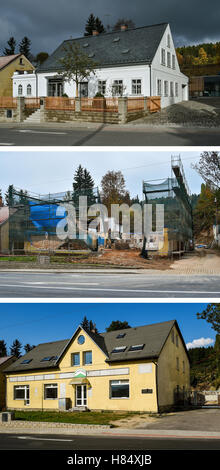 Vratislavice nad Nisou, République tchèque. 09Th Nov, 2016. Le processus de reconstruction designer automobile Ferdinand Porsche est né à Courcelles - Vratislavice nad Nisou, République tchèque, le 9 novembre 2016. © Radek Petrasek/CTK Photo/Alamy Live News Banque D'Images