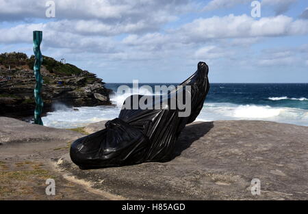 Sydney, Australie - Oct 23, 2016. Sculpture par la mer le long de la promenade côtière de Coogee à Bondi est la plus importante du monde pour le Banque D'Images