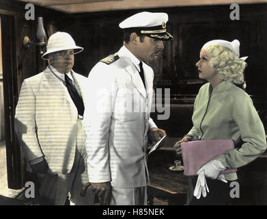 Abenteuer im gelben Meer, Mer de Chine) (USA 1935, Regie : Tay Garnett, Wallace Beery, Clark Gable, JEAN HARLOW, Ausdruck : Kapitän, uniforme Banque D'Images