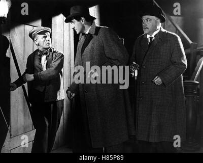 Sherlock Holmes : Die Stimme des terreurs, (SHERLOCK HOLMES ET LA VOIX DE LA TERREUR) USA 1942, Regie : John Rawlins, HENRY DANIELL, Basil Rathbone, Nigel Bruce Banque D'Images