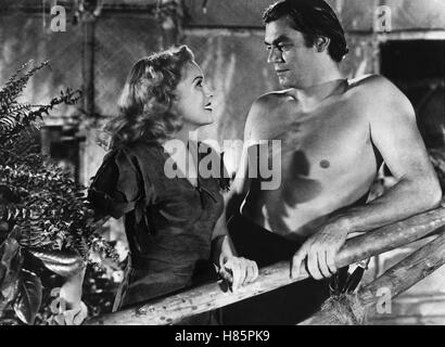 Tarzan und das, Leopardenweib (TARZAN ET LA FEMME LÉOPARD) USA 1946 s/w, Regie : Kurt Neumann, BRENDA JOYCE, Johnny Weissmüller Banque D'Images