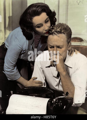 Damals à Paris, (la dernière fois j'ai vu Paris) USA 1954, Regie : Richard Brooks, ELIZABETH TAYLOR, VAN JOHNSON, Ausdruck : Schreibmaschine Banque D'Images