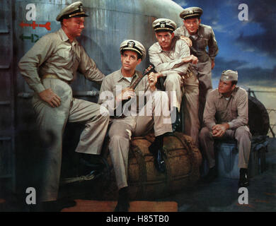 Caine die ihr guerre le destin, (The Caine Mutiny) USA 1954, Regie : Edward Dmytryk, VAN JOHNSON (li), fred McMURRAY (3.vl), Ausdruck : uniforme, Marine, Militär Banque D'Images