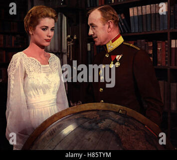 Der Schwan, (le cygne) USA 1956, Regie : Charles Vidor, GRACE KELLY  + Alec Guinness Ausdruck : assiette uniforme, Globus Banque D'Images