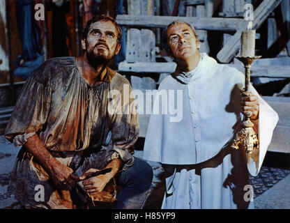 Michelangelo - Inferno und Ekstase, (L'agonie et l'Extase) USA 1964, Regie : Carol Reed, Charlton Heston, REX HARRISON, Ausdruck : Papst, Geistlicher, Kerze Banque D'Images