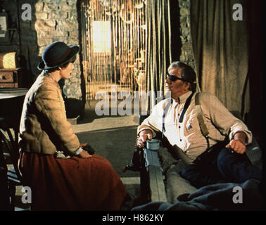 Der Maréchal, (TRUE GRIT), USA 1969, Regie : Henry Hathaway, KIM DARBY, JOHN WAYNE, Ausdruck : Augenklappe Banque D'Images