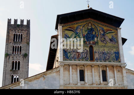 Lucca, Italie, basilique San Frediano Banque D'Images