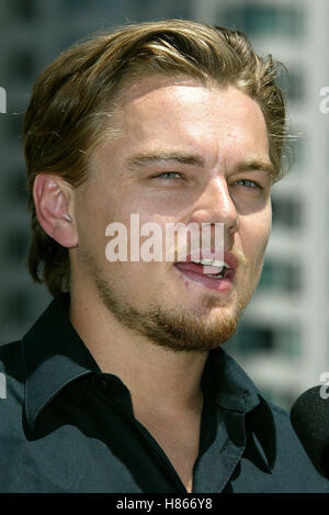 LEONARDO DICAPRIO VERTE MONDIALE CONFÉRENCE DE PRESSE, LE STANDARD HOTEL DOWNTOWN LOS ANGELES USA 12 Août 2002 Banque D'Images