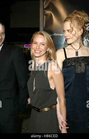 HEATH LEDGER NAOMI WATTS & Nicole Kidman L'ANNEAU PREMIERE LOS ANGELES WESTWOOD LOS ANGELES USA 09 Octobre 2002 Banque D'Images