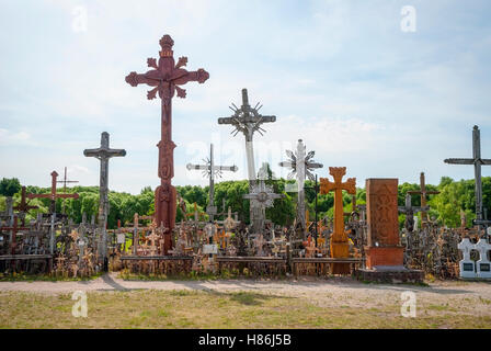 Colline des Croix, Kryziu kalnas, Lituanie Banque D'Images