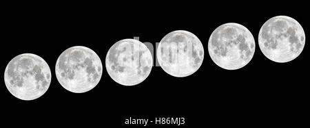 Lune énorme Banque D'Images